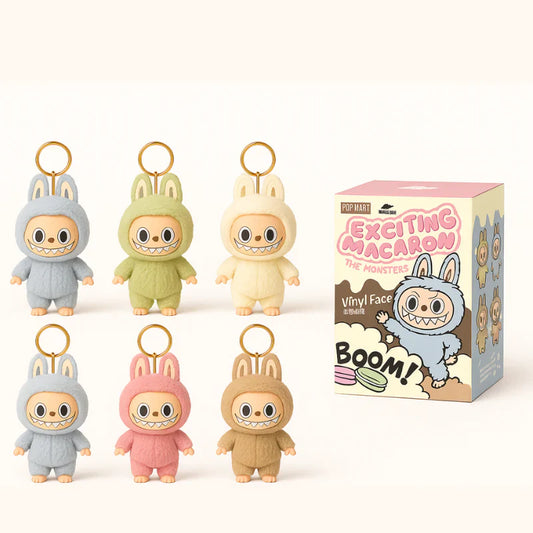 Labubu - سلسلة مفاتيح بشكل وحشي كرتوني ( Random Colours)